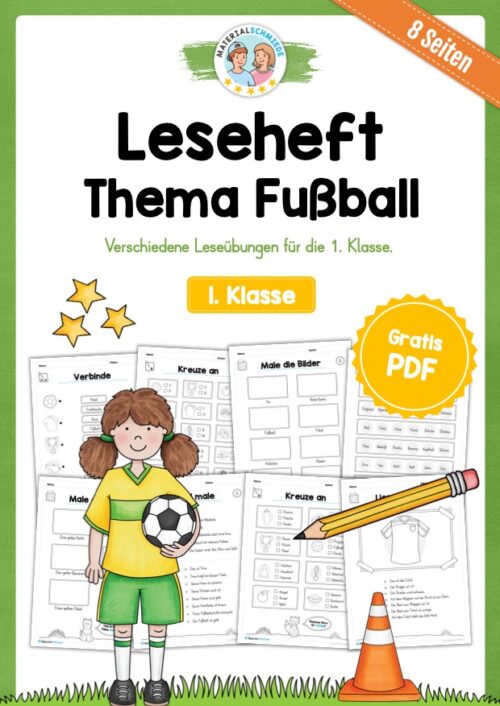 Leseheft: Thema Fußball (1. Klasse)