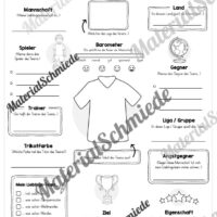 Steckbrief Fußball: Meine Lieblingsmannschaft (Arbeitsblatt 01)