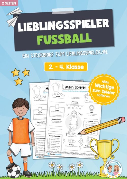 Steckbrief Fußball: Mein Lieblingsspieler