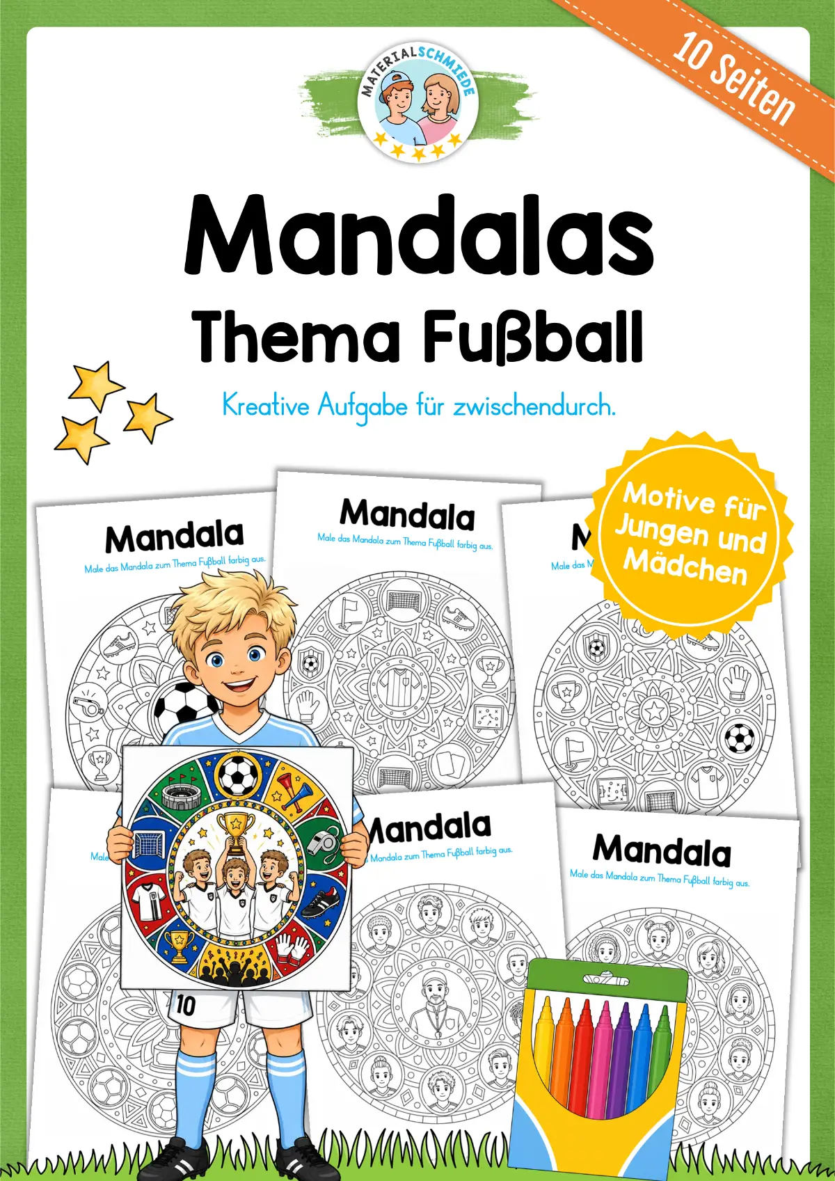 10 Fußball Mandalas