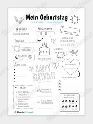 Steckbrief Geburtstag