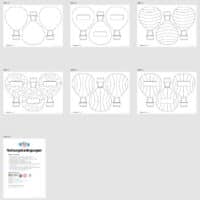 Heißluftballons zum Ausmalen (Überblick)