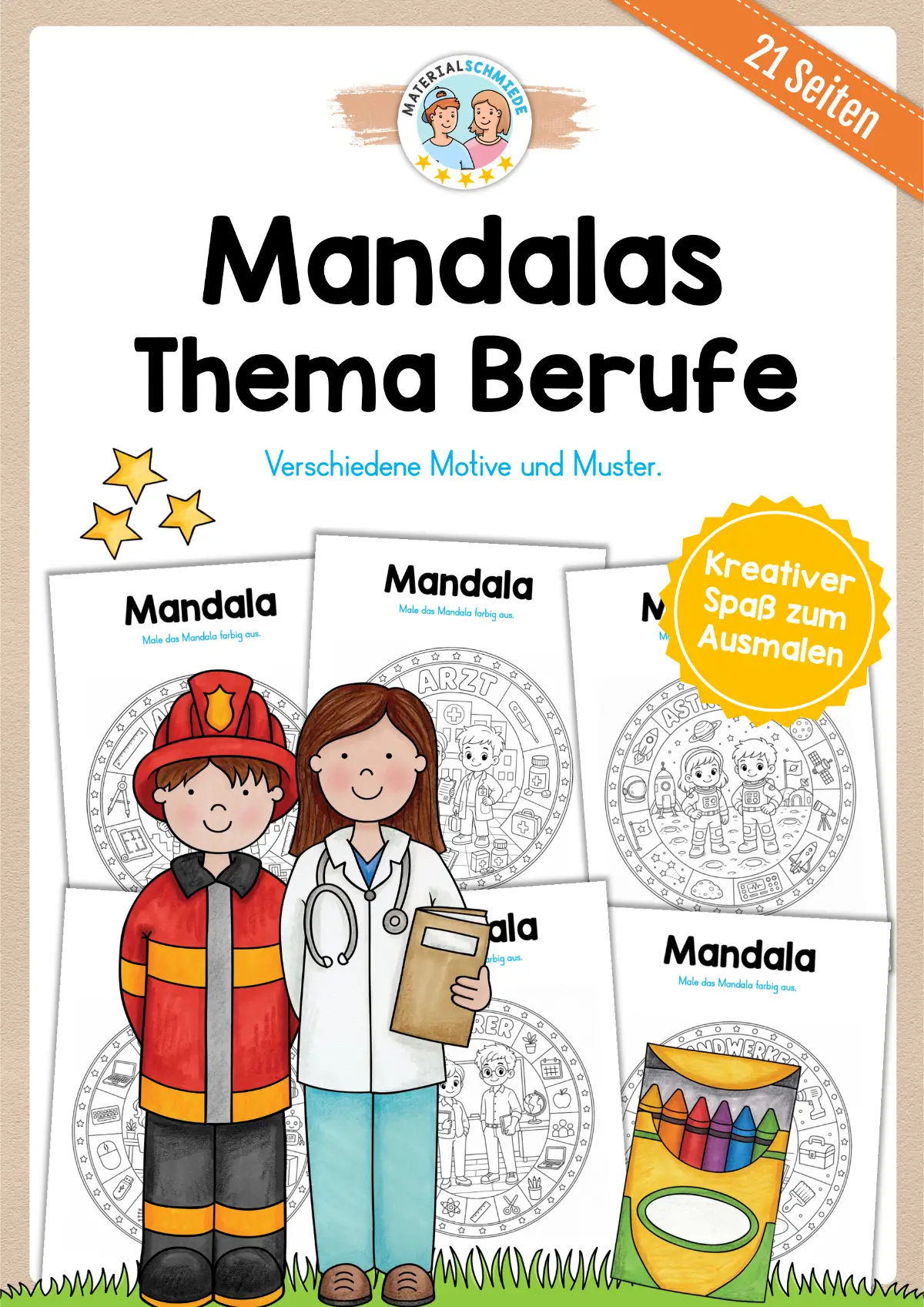 Mandalas zum Thema Berufe