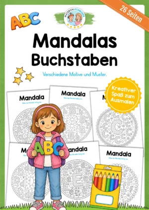 26 Mandalas zu den Buchstaben von A-Z
