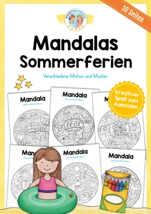 10 Mandalas zu den Sommerferien (zum Ausmalen)
