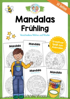 10 Mandalas zum Frühling (zum Ausmalen)