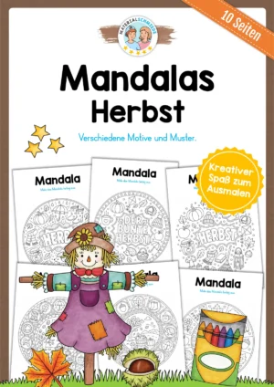 10 Mandalas zum Herbst (zum Ausmalen)