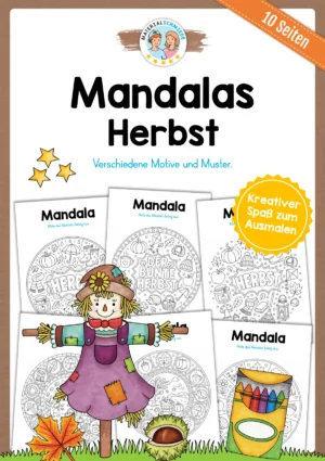 10 Mandalas zum Herbst (zum Ausmalen)