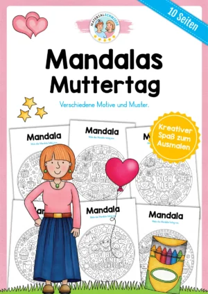 10 Mandalas zum Muttertag (zum Ausmalen)
