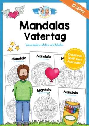 10 Mandalas zum Vatertag (zum Ausmalen)