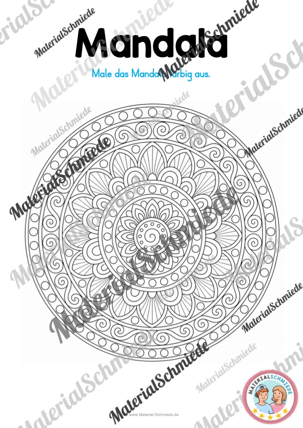 10 klassische Mandalas (zum Ausmalen) - Mandala 01