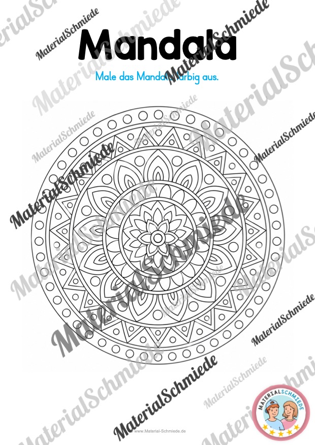 10 klassische Mandalas (zum Ausmalen) - Mandala 03