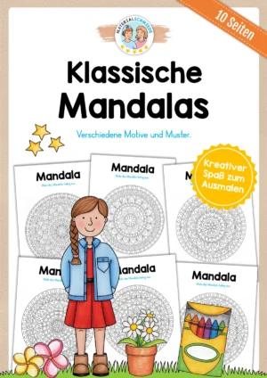 10 klassische Mandalas (zum Ausmalen)