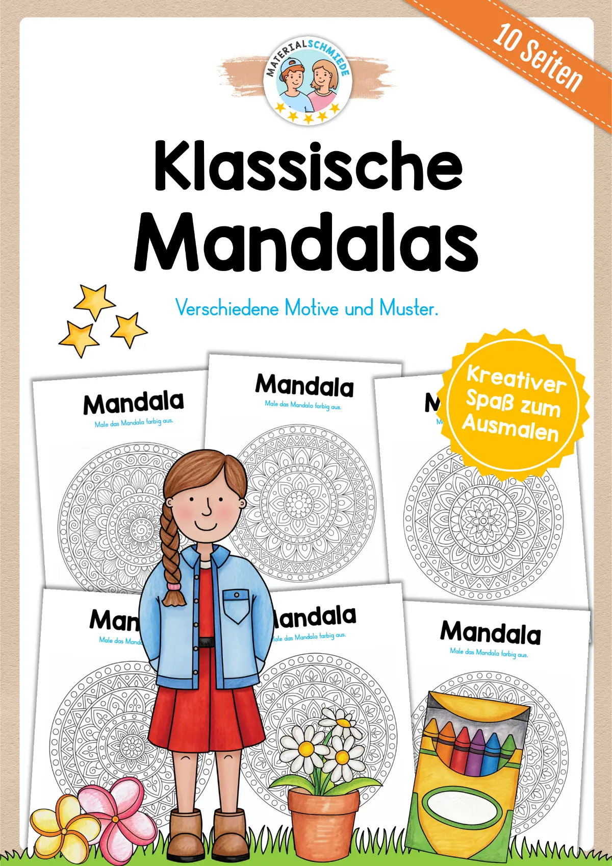 10 klassische Mandalas (zum Ausmalen)