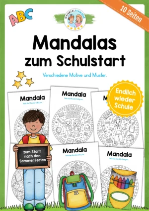 10 Mandalas zum Schulstart (zum Ausmalen)