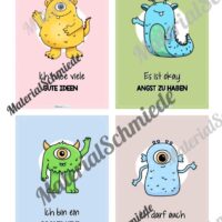 Motivationskarten für Kinder: Monster (24 Stück) - Vorschau 02