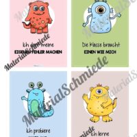 Motivationskarten für Kinder: Monster (24 Stück) - Vorschau 04