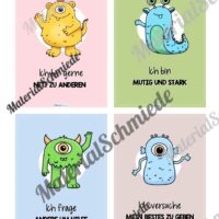 Motivationskarten für Kinder: Monster (24 Stück) - Vorschau 06