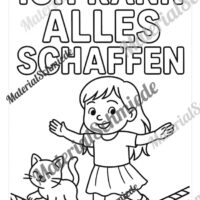 Kostenlose Ausmalbilder zum Thema Mut (Arbeitsblatt 02)