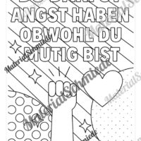 Kostenlose Ausmalbilder zum Thema Mut (Arbeitsblatt 03)