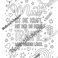 Kostenlose Ausmalbilder zum Thema Mut (Arbeitsblatt 05)