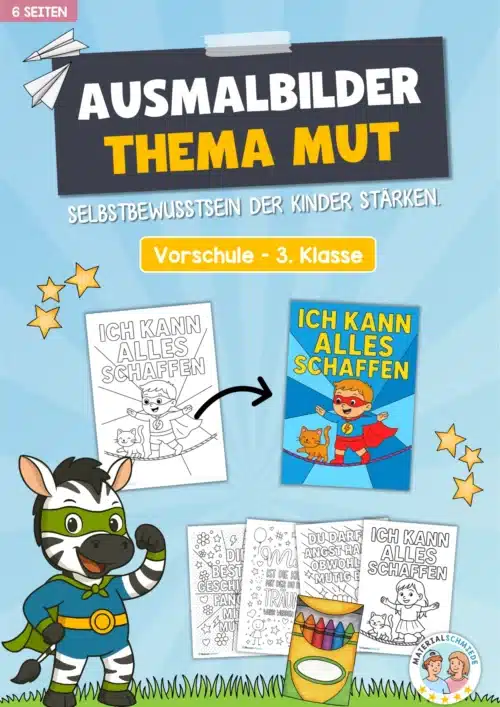 Kostenlose Ausmalbilder zum Thema Mut