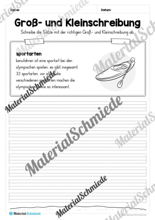 10 Abschreibtexte: Olympische Spiele 2024 (Vorschau 08)