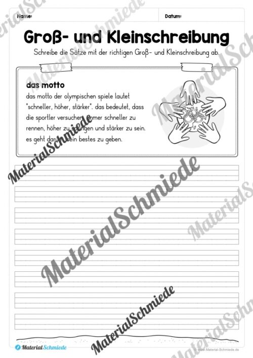 10 Abschreibtexte: Olympische Spiele 2024 (Vorschau 09)