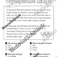 Lesen & Verstehen (Ankreuzen): Olympische Spiele 2024 (Vorschau 03)