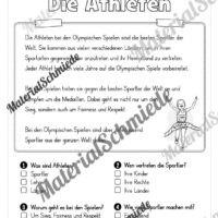 Lesen & Verstehen (Ankreuzen): Olympische Spiele 2024 (Vorschau 04)