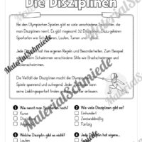 Lesen & Verstehen (Ankreuzen): Olympische Spiele 2024 (Vorschau 09)