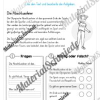 10 Lesetexte: Olympische Spiele 2024 (Vorschau 10)