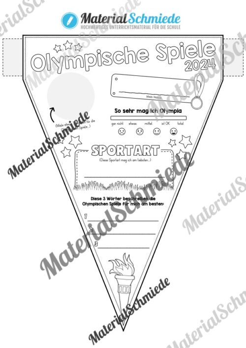 Wimpel: Olympische Spiele 2024 (Vorschau)