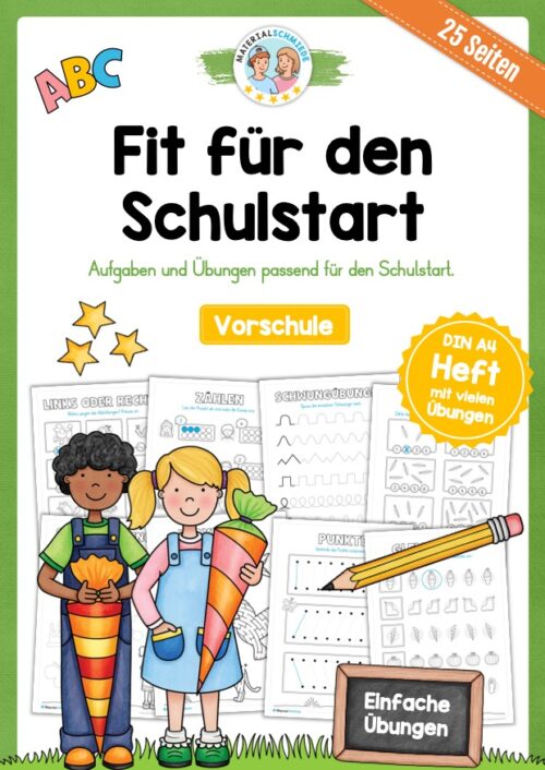 Fit für den Schulstart (25 Arbeitsblätter)