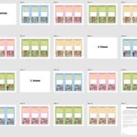 Willkommenskarte Schulstart: Blanko-Vorlage (hochkant) - Überblick