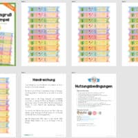Willkommensgeschenk: Bleistiftwimpel (1.-4. Klasse) - Überblick