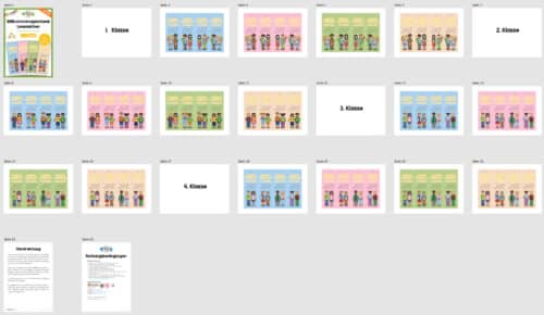 Willkommensgeschenk: Lesezeichen (1.-4. Klasse) - Überblick