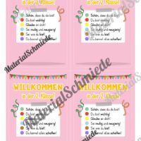 Willkommenskarte Schulstart: Schokolinsen (Vorlage) - Vorschau 02