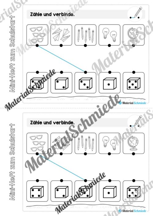 Mini-Heft für den ersten Schultag (Vorschau 08)