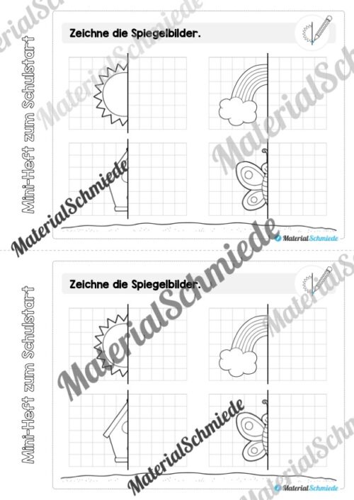 Mini-Heft für den ersten Schultag (Vorschau 10)