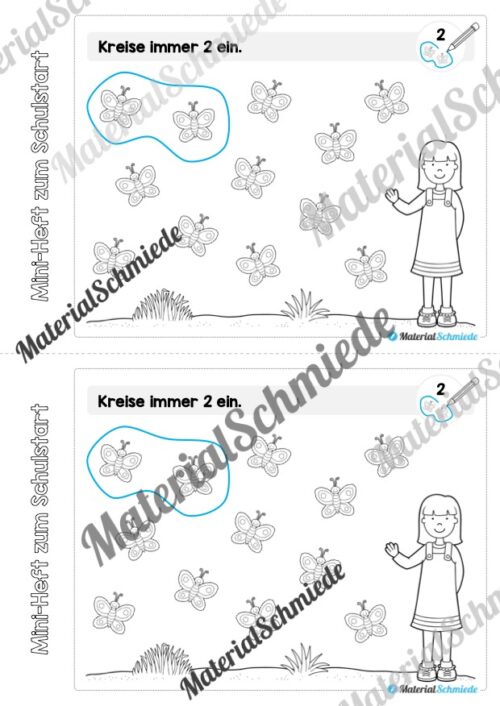 Mini-Heft für den ersten Schultag (Vorschau 12)