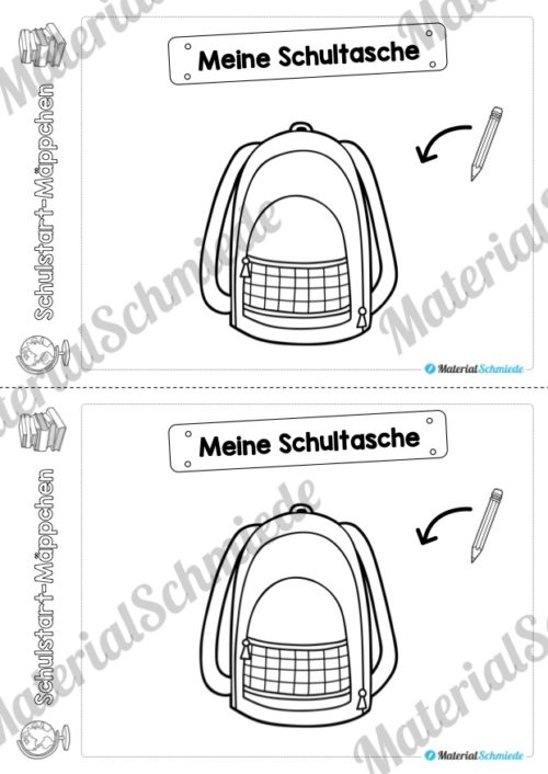 Schulstart Mäppchen - 25 Arbeitsblätter (Vorschau 03)