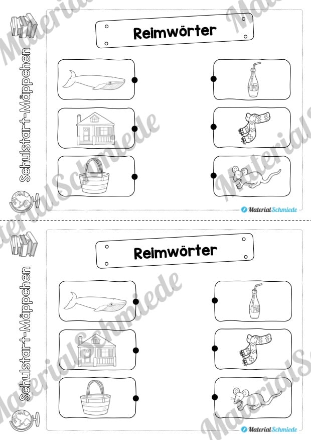 Schulstart Mäppchen – 25 Arbeitsblätter (Vorschau 05)