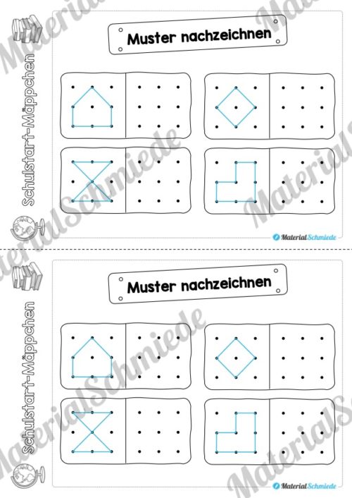Schulstart Mäppchen - 25 Arbeitsblätter (Vorschau 07)