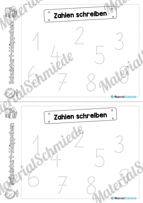 Schulstart Mäppchen - 25 Arbeitsblätter (Vorschau 08)