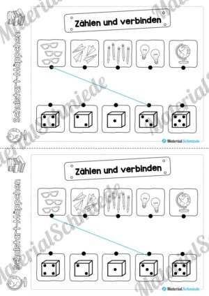 Schulstart Mäppchen – 25 Arbeitsblätter (Vorschau 09)