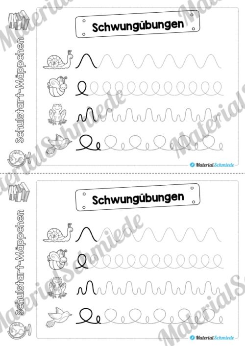 Schulstart Mäppchen - 25 Arbeitsblätter (Vorschau 10)