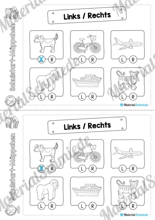Schulstart Mäppchen - 25 Arbeitsblätter (Vorschau 11)
