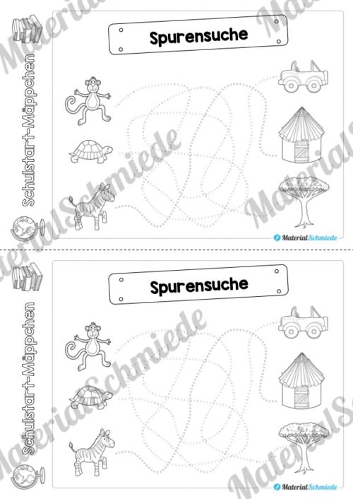 Schulstart Mäppchen - 25 Arbeitsblätter (Vorschau 12)