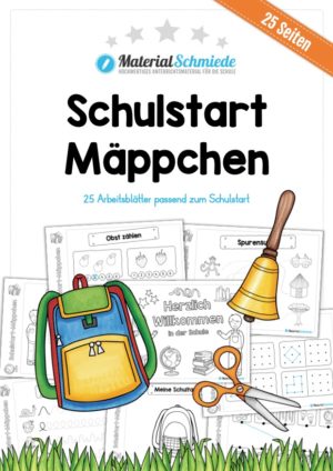 Schulstart Mäppchen - 25 Arbeitsblätter